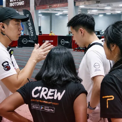 Event organiser coordinating connected event operations